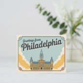  Philadelphia Briefkaart | Groeten van (Staand voorkant)