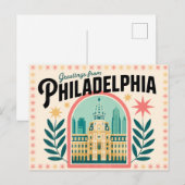  Philadelphia Briefkaart | Groeten van (Voorkant / Achterkant)