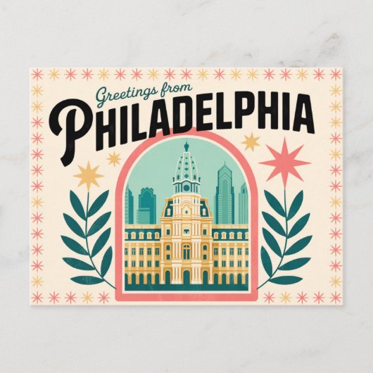  Philadelphia Briefkaart | Groeten van (Voorkant)