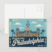  Philadelphia Briefkaart | Groeten van (Voorkant / Achterkant)