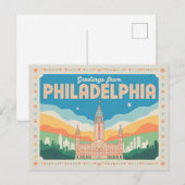  Philadelphia Briefkaart | Groeten van (Voorkant / Achterkant)