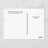 Philadelphia Briefkaart-Manayunk Towpath Briefkaart (Achterkant)