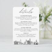 Philadelphia bruiloft details behuizing Kaart (Staand voorkant)