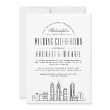 Philadelphia bruiloft | Moderne Deco City skyline