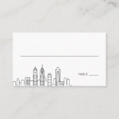 Philadelphia bruiloft | Plaats kaarten voor en ach Plaatskaartje (Voorkant)