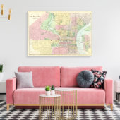 Philadelphia, Camden 2 Canvas Afdruk (Insitu (Woonkamer))