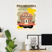 Philadelphia Carpenter's Hall Poster (Thuiskantoor)