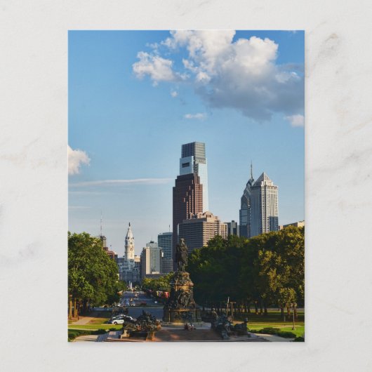 Philadelphia centrum 2 briefkaart (Voorkant)