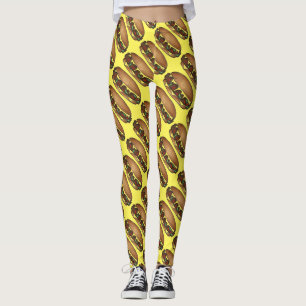 Philadelphia Cheese Steak Cheesesteak Food Leggings