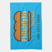 Philadelphia Cheese Steak Design Keukenhanddoek (Verticaal)