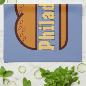 Philadelphia Cheese Steak-ontwerp Theedoek (Gevouwen)