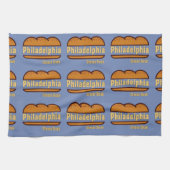 Philadelphia Cheese Steak-ontwerp Theedoek (Horizontaal)