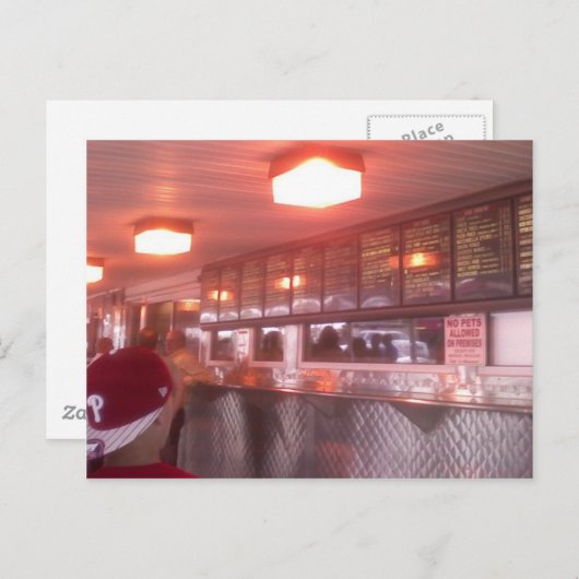 Philadelphia Cheesesteak Briefkaart (Voorkant / Achterkant)