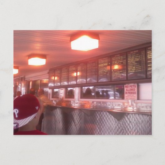 Philadelphia Cheesesteak Briefkaart (Voorkant)