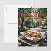 Philadelphia Cheesesteak Pennsylvania Briefkaart (Voorkant / Achterkant)