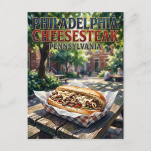 Philadelphia Cheesesteak Pennsylvania Briefkaart
