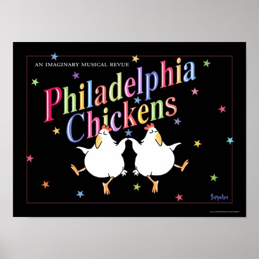 PHILADELPHIA CHICKENS poster van Sandra Boynton (Voorkant)