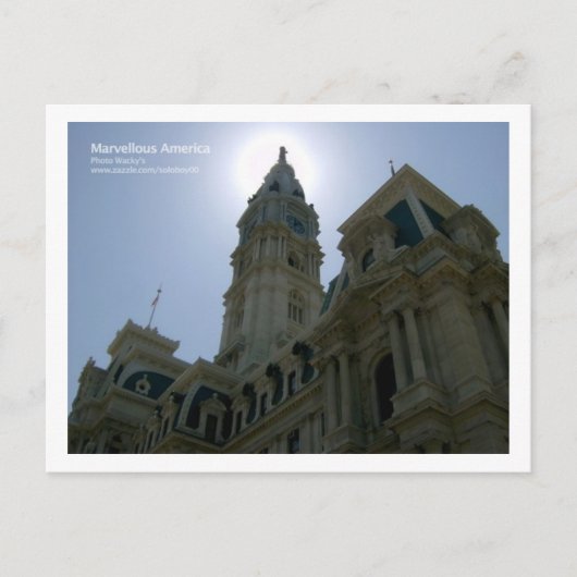 Philadelphia City Hall Briefkaart (Voorkant)