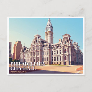 Philadelphia City Hall Pennsylvania Briefkaart