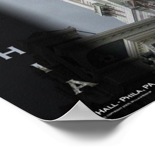 Philadelphia - City Hall Poster (Hoek)