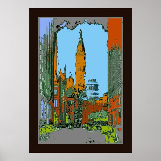 Philadelphia City Hall Poster (Voorkant)