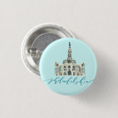 Philadelphia - City Hall Ronde Button 3,2 Cm (Voorkant /achterkant)