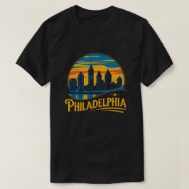 Philadelphia City Pennsylvania USA silhouet T-shirt