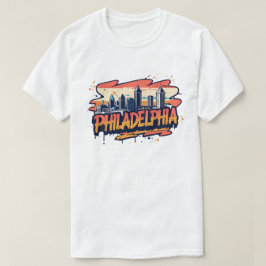 Philadelphia City Pennsylvania USA silhouet T-shirt