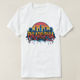 Philadelphia City Pennsylvania USA silhouet T-shirt
