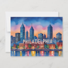 Philadelphia City Pennsylvania Verenigde Staten sk Briefkaart