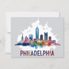 Philadelphia City Pennsylvania Verenigde Staten sk Briefkaart