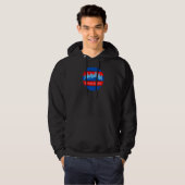 Philadelphia Cityscape Patriotic Sunset Philly Pa Hoodie (Voorkant volledig)