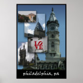 Philadelphia - Cityscape Poster (Voorkant)