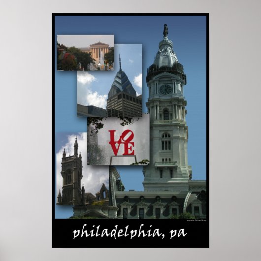 Philadelphia - Cityscape Poster (Voorkant)