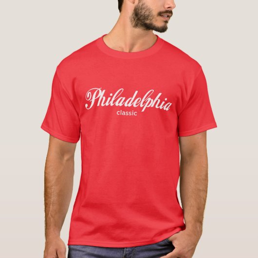 Philadelphia Classic (White Font) T-shirt (Voorkant)