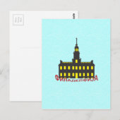 Philadelphia cyrillic 1 briefkaart (Voorkant / Achterkant)