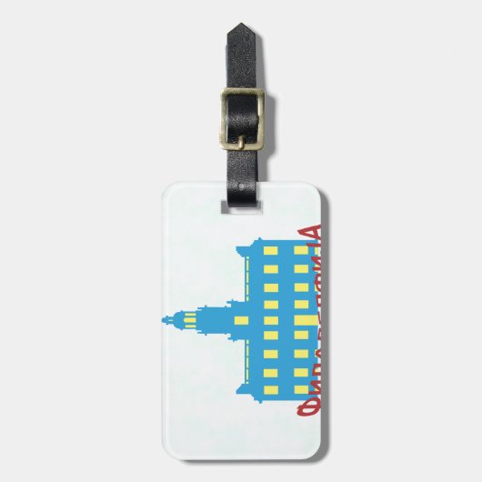 Philadelphia cyrillisa bagagelabel (Voorkant verticaal)