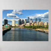 Philadelphia Daytime Skyline Poster (Voorkant)