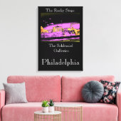 Philadelphia - De Rocky Steps Canvas Afdruk (Insitu (Woonkamer))