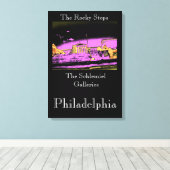 Philadelphia - De Rocky Steps Canvas Afdruk (Insitu (Houten vloer))
