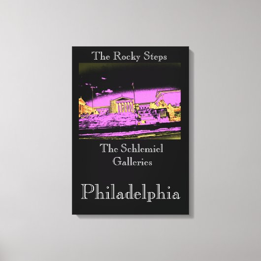 Philadelphia - De Rocky Steps Canvas Afdruk (Voorkant)
