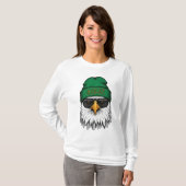 Philadelphia Eagle Cool Beanie Zonnebril T-shirt (Voorkant volledig)