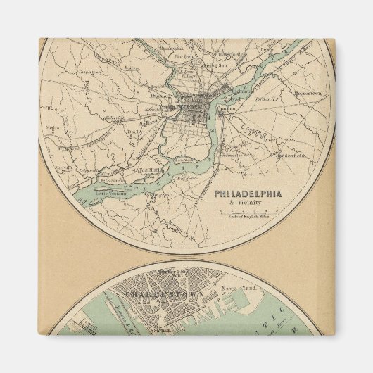 Philadelphia en Boston Magneet (Voorkant)