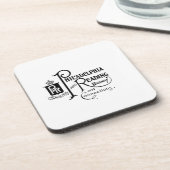 Philadelphia en Reading Railroad Logo Bier Onderzetter (Linkerzijde)