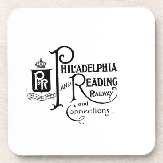 Philadelphia en Reading Railroad Logo Bier Onderzetter (Voorkant)