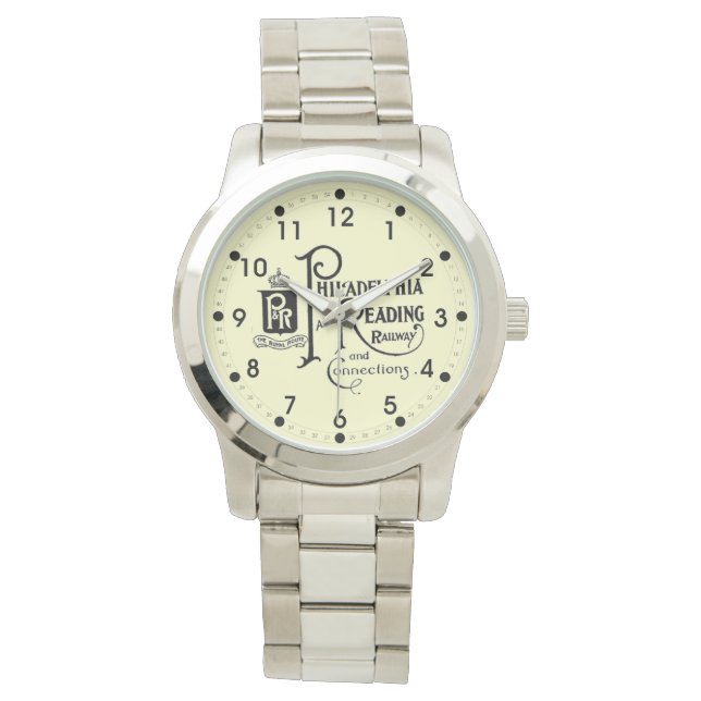 Philadelphia en Reading Railroad Logo Horloge (Voorkant)