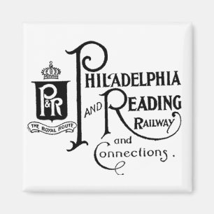 Philadelphia en Reading Railroad Logo Magneet