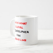Philadelphia-fan, trouwe koffiemok (Voorkant links)
