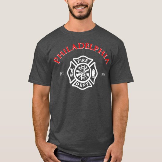Philadelphia Fire Rescue Department Pennsylvania T-shirt (Voorkant)