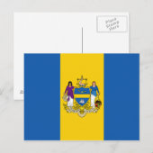 Philadelphia Flag Briefkaart (Voorkant / Achterkant)